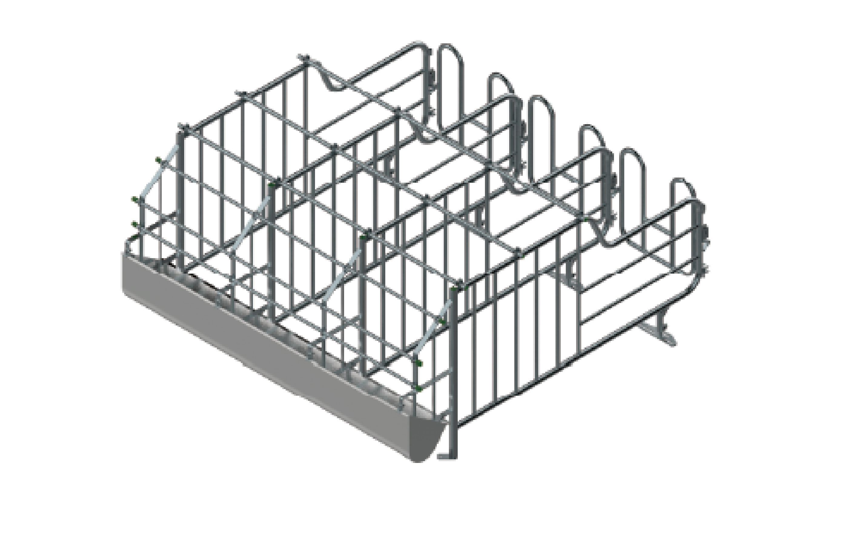 Gestation stall , back in ,bac